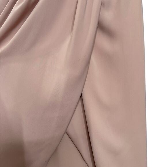 Shona‎ Joy Size 8 Halter Neck Draped Dress Blush Pink Wedding Guest Balletcore - Picture 9 of 11